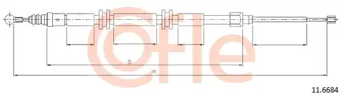 жило за ръчна спирачка COFLE 92.11.6684