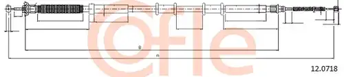 жило за ръчна спирачка COFLE 92.12.0718
