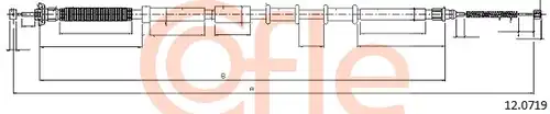 жило за ръчна спирачка COFLE 92.12.0719