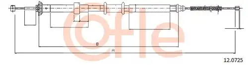 жило за ръчна спирачка COFLE 92.12.0725