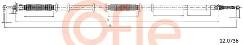 жило за ръчна спирачка COFLE 92.12.0736