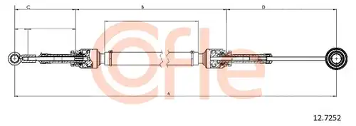 въжен механизъм, ръчна трансмисия COFLE 92.12.7252