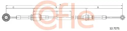 въжен механизъм, ръчна трансмисия COFLE 92.12.7271