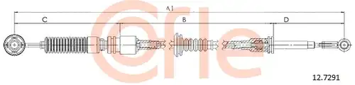 въжен механизъм, ръчна трансмисия COFLE 92.12.7291