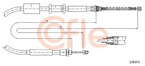 жило за ръчна спирачка COFLE 92.1281P1
