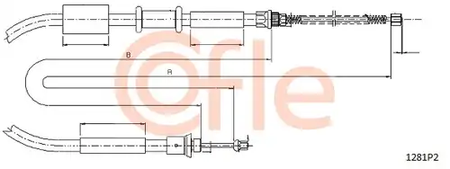 жило за ръчна спирачка COFLE 92.1281P2