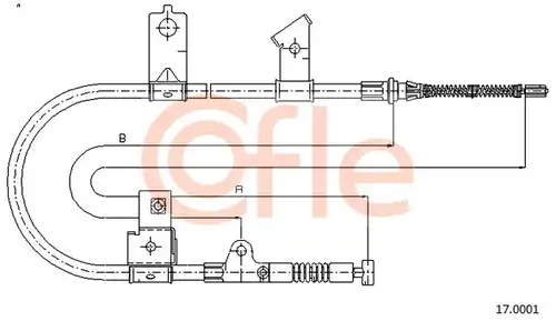 жило за ръчна спирачка COFLE 92.17.0001