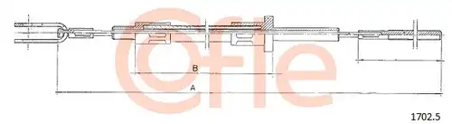 въжен механизъм, задействане на съединителя COFLE 92.1702.5