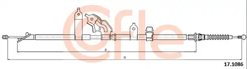 жило за ръчна спирачка COFLE 92.17.1086