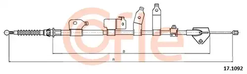 жило за ръчна спирачка COFLE 92.17.1092
