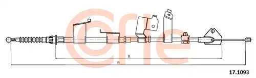 жило за ръчна спирачка COFLE 92.17.1093
