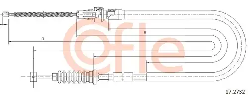 жило за ръчна спирачка COFLE 92.17.2732