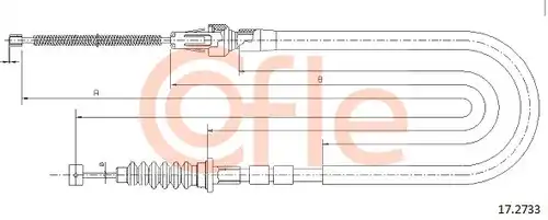 жило за ръчна спирачка COFLE 92.17.2733