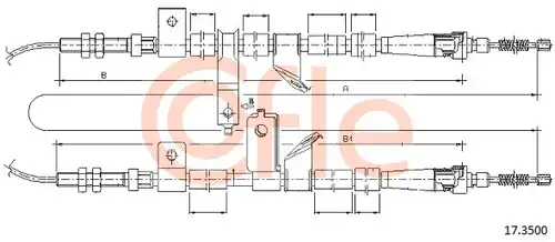 жило за ръчна спирачка COFLE 92.17.3500