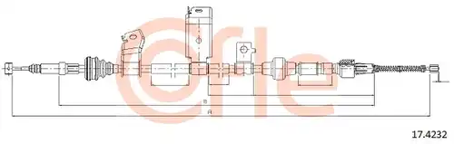жило за ръчна спирачка COFLE 92.17.4232