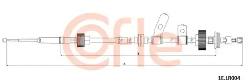 жило за ръчна спирачка COFLE 92.1E.LR004