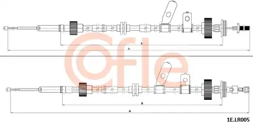 жило за ръчна спирачка COFLE 92.1E.LR005