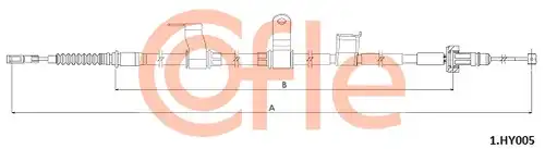 жило за ръчна спирачка COFLE 92.1.HY005