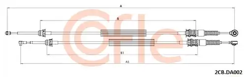 въжен механизъм, ръчна трансмисия COFLE 92.2CB.DA002