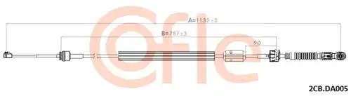 въжен механизъм, ръчна трансмисия COFLE 92.2CB.DA005