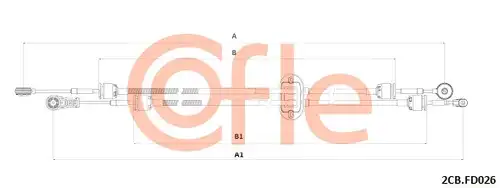 въжен механизъм, ръчна трансмисия COFLE 92.2CB.FD026