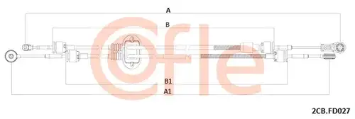 въжен механизъм, ръчна трансмисия COFLE 92.2CB.FD027