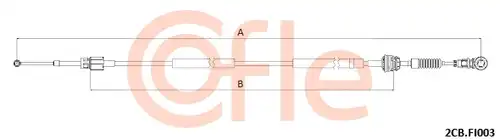 въжен механизъм, ръчна трансмисия COFLE 92.2CB.FI003