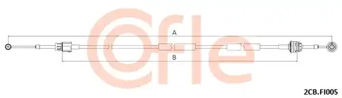 въжен механизъм, ръчна трансмисия COFLE 92.2CB.FI005