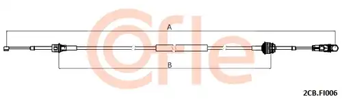 въжен механизъм, ръчна трансмисия COFLE 92.2CB.FI006