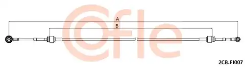 въжен механизъм, ръчна трансмисия COFLE 92.2CB.FI007