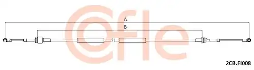 въжен механизъм, ръчна трансмисия COFLE 92.2CB.FI008