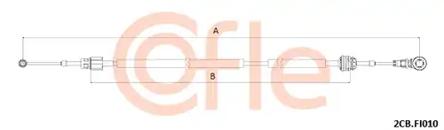 въжен механизъм, ръчна трансмисия COFLE 92.2CB.FI010