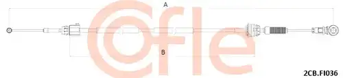 въжен механизъм, ръчна трансмисия COFLE 92.2CB.FI036