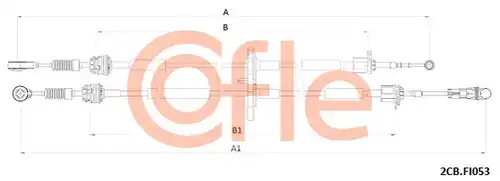 въжен механизъм, ръчна трансмисия COFLE 92.2CB.FI053