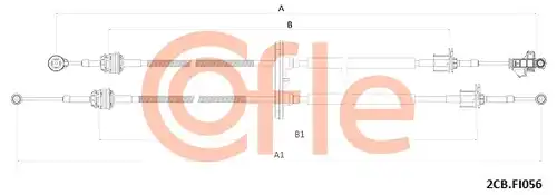 въжен механизъм, ръчна трансмисия COFLE 92.2CB.FI056