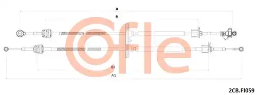 въжен механизъм, ръчна трансмисия COFLE 92.2CB.FI059