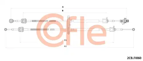 въжен механизъм, ръчна трансмисия COFLE 92.2CB.FI060