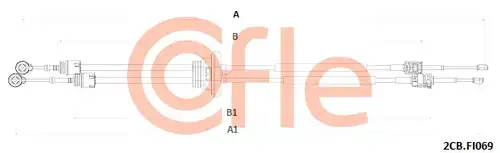 въжен механизъм, ръчна трансмисия COFLE 92.2CB.FI069