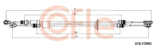 въжен механизъм, ръчна трансмисия COFLE 92.2CB.FO001