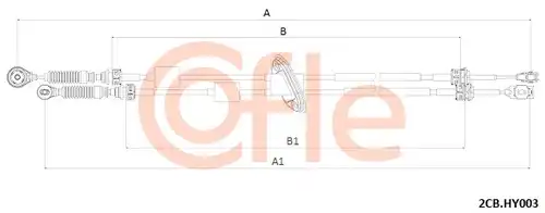 въжен механизъм, ръчна трансмисия COFLE 92.2CB.HY003