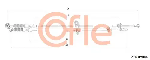 въжен механизъм, ръчна трансмисия COFLE 92.2CB.HY004