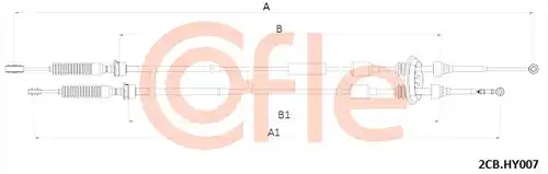 въжен механизъм, ръчна трансмисия COFLE 92.2CB.HY007