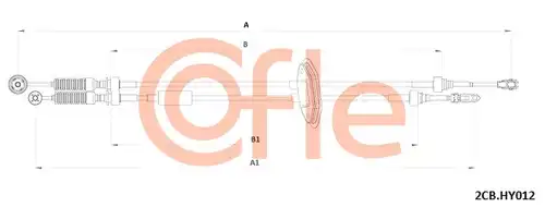 въжен механизъм, ръчна трансмисия COFLE 92.2CB.HY012