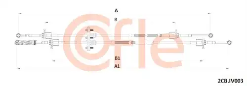 въжен механизъм, ръчна трансмисия COFLE 92.2CB.IV003