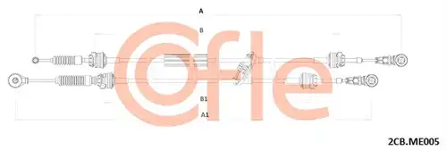 въжен механизъм, ръчна трансмисия COFLE 92.2CB.ME005