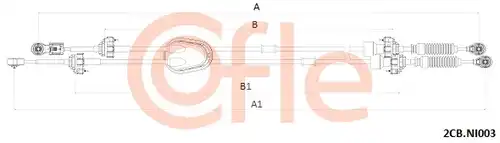 въжен механизъм, ръчна трансмисия COFLE 92.2CB.NI003