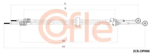 въжен механизъм, ръчна трансмисия COFLE 92.2CB.OP006