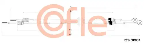 въжен механизъм, ръчна трансмисия COFLE 92.2CB.OP007