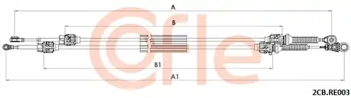 въжен механизъм, ръчна трансмисия COFLE 92.2CB.RE003