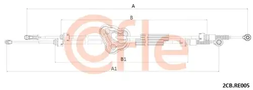 въжен механизъм, ръчна трансмисия COFLE 92.2CB.RE005